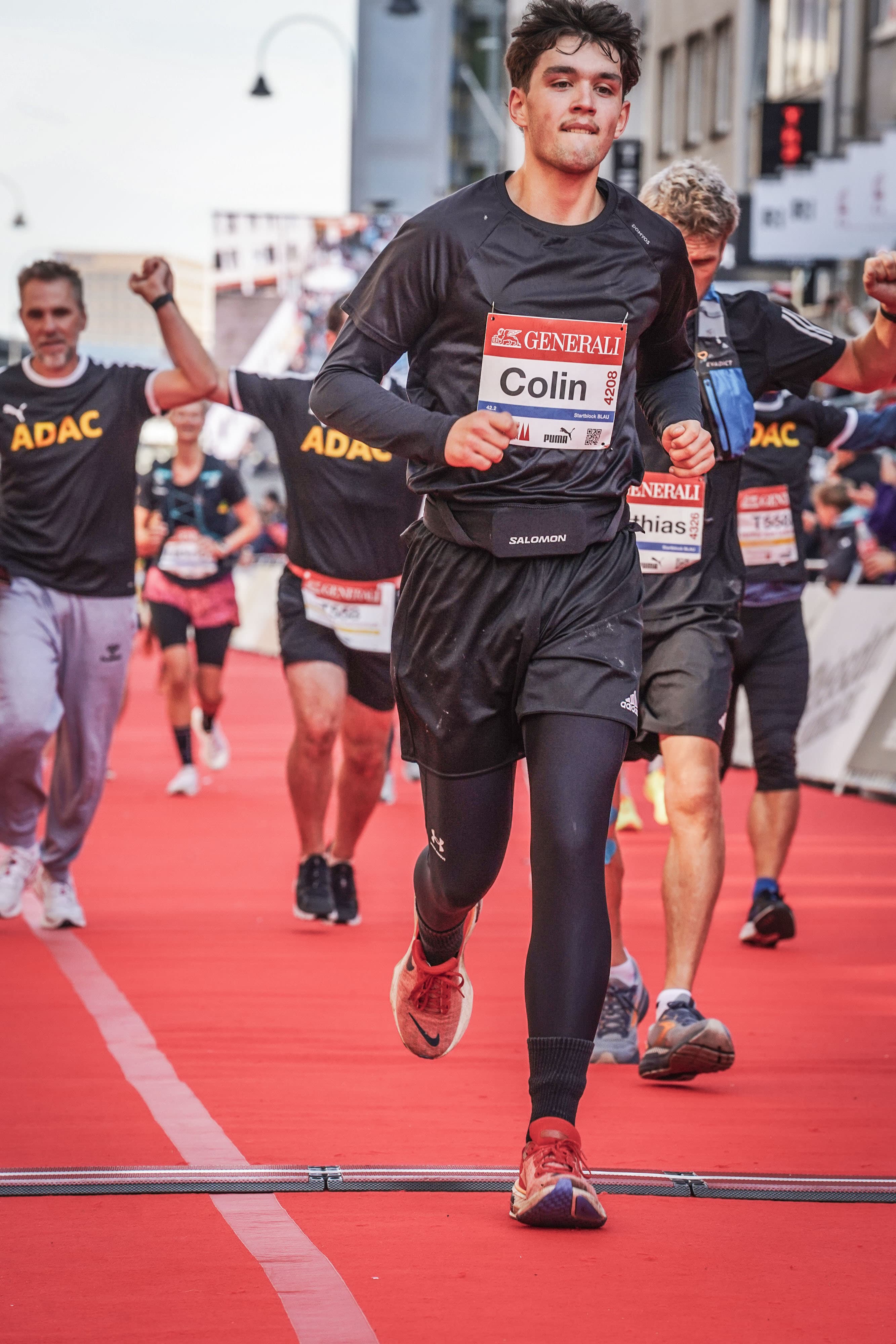 Marathon-Zieleinlauf für den Schwerpunkt Ausdauer